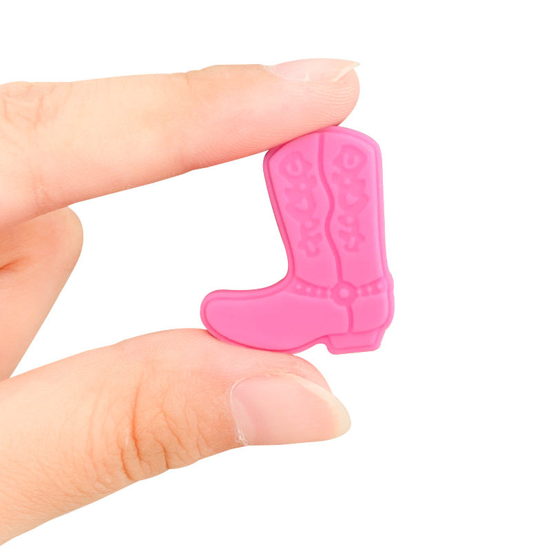 Wholesale 10PCS Boots Silicone Focal beads